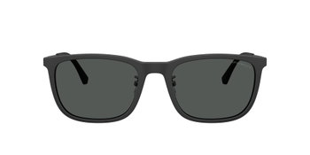 Das Bild zeigt die Emporio Armani Sonnenbrille EA4275D in mattschwarz von vorne.